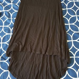 Black high low skirt